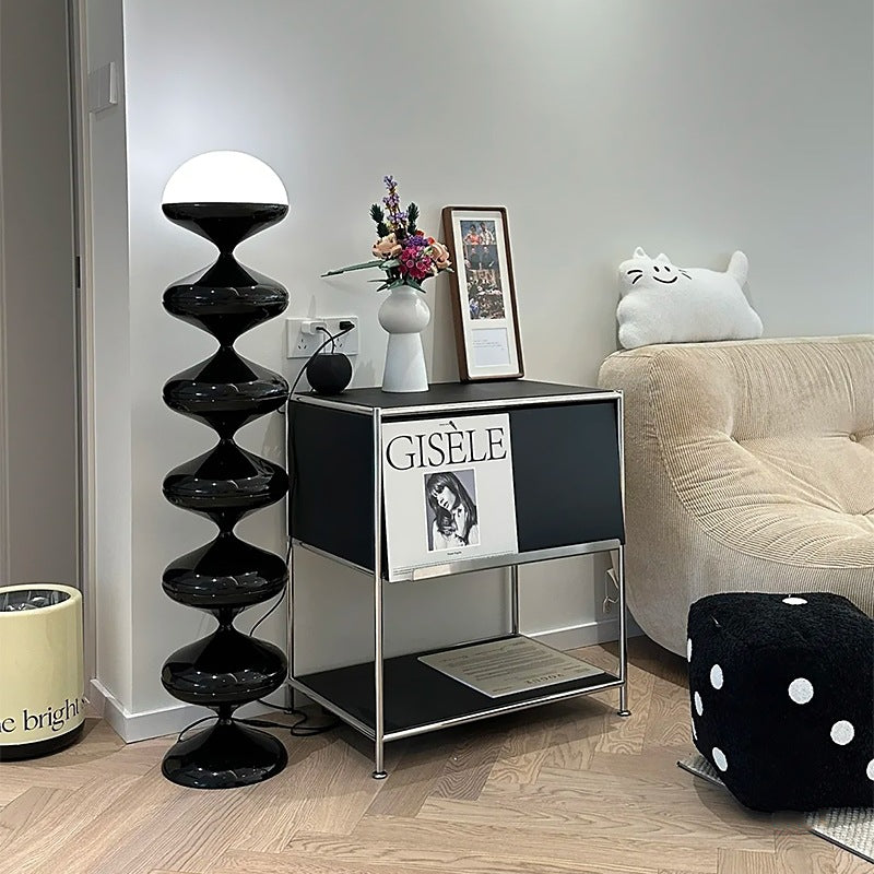 Modern Pull Gourd Floor Lamp - Adjustable Height LED Standing Light for Living Room, Bedroom & Office - Warm White/Cool White Dimmable Reading Light with Remote Control - Perfect for Cozy Nights, Home Decor & Workspace Lighting