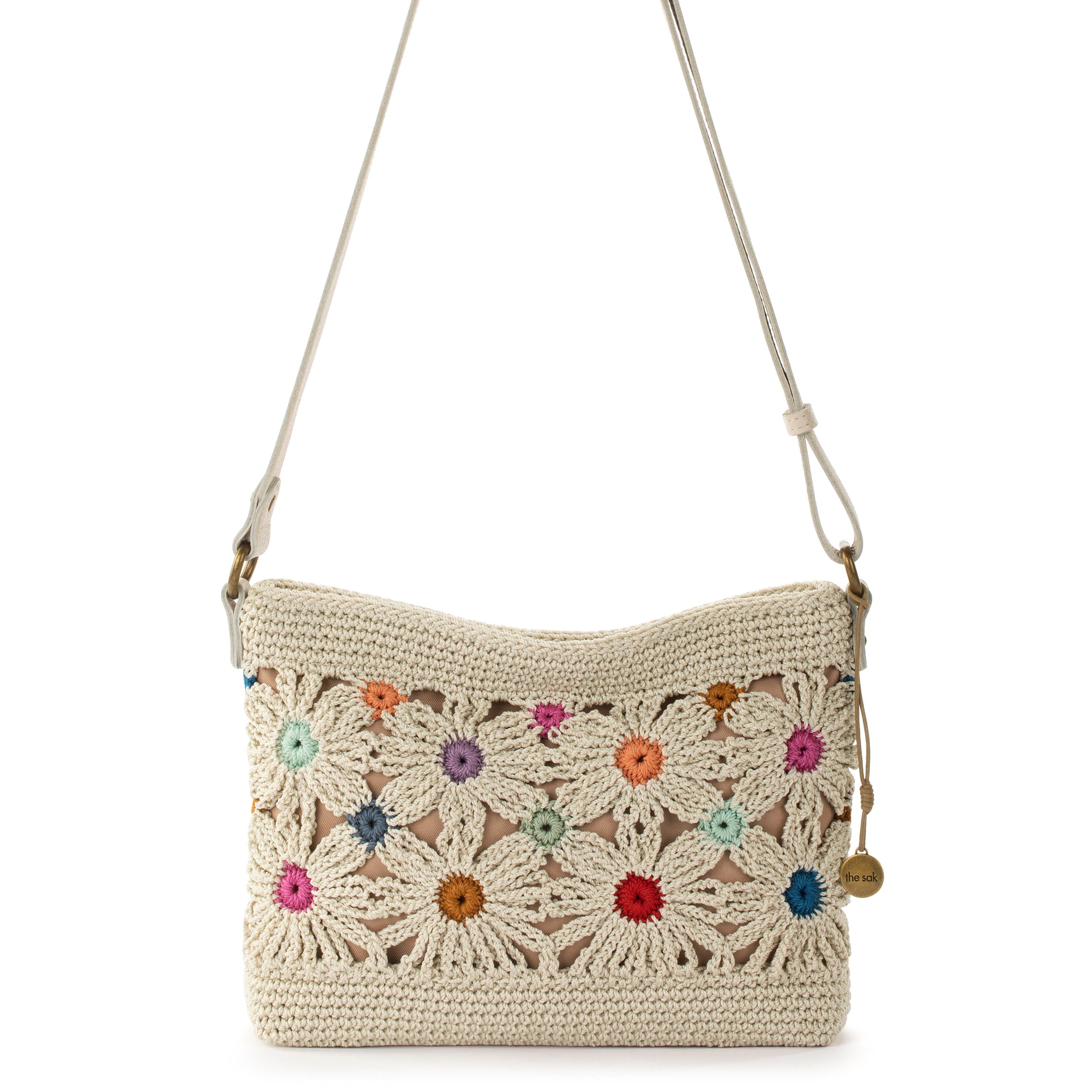Hand Crochet - Natural Multi Flower
