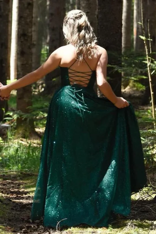 Elegant A-Line Sparkling Long Prom Dress for Formal Parties & Evening Events - J5116 | Perfect for Homecoming, Prom Night, and Special Occasions