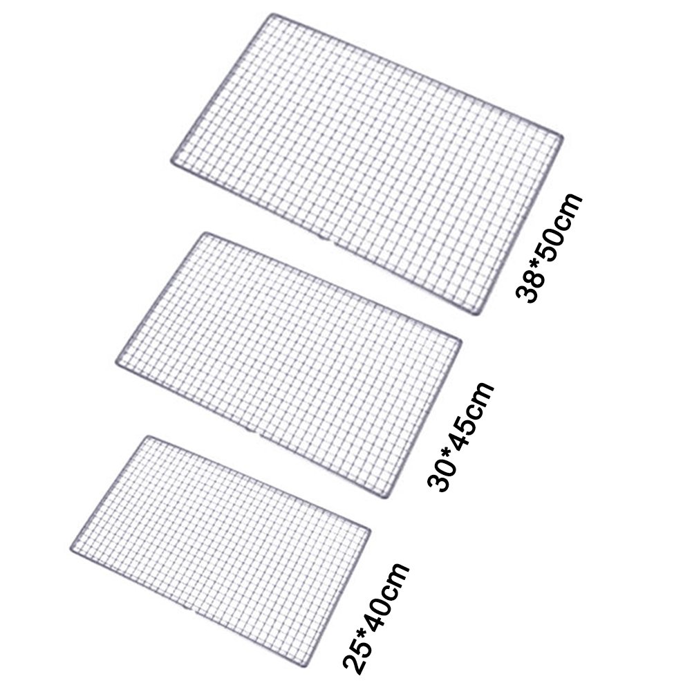 Premium Stainless Steel BBQ Grill Grates Replacement - 25x40cm (9.8x15.7in) Heavy Duty Mesh Wire Cooking Grid for Gas & Charcoal Grills - Perfect for Outdoor Barbecue, Camping, Backyard Parties & Picnics