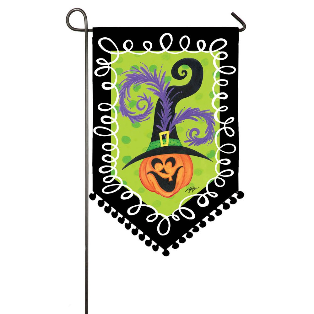 TomTom Halloween Garden Flag - Jack-o-Lantern Design for Outdoor Decor