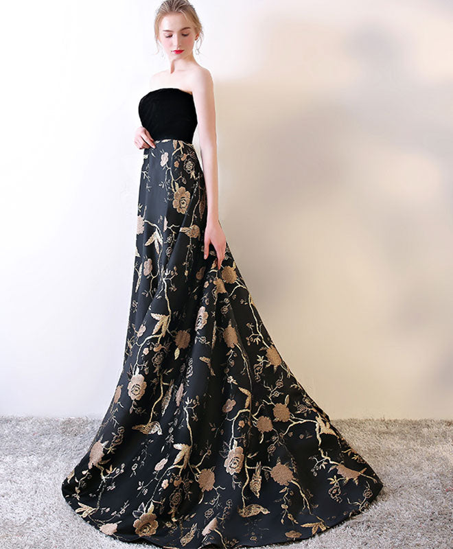 Elegant Black Sweetheart Neckline Long Prom Dress - Formal Evening Gown for Homecoming, Ball & Special Occasions