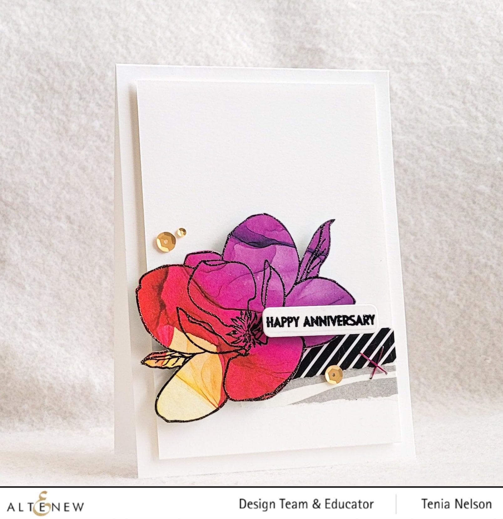 Magnolia Rustica Rubra Outline Stamp Set for DIY Flower Painting - Perfect for Scrapbooking, Card Making & Home Decor