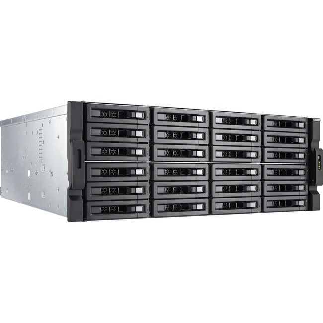 24-Bay NAS & iSCSI/IP SAN 4U Rackmount Server with 12G SAS/SATA 6G Support, 4 LAN Ports & 10G Ready - Ideal for Enterprise Data Storage, Cloud Backup, and Media Streaming