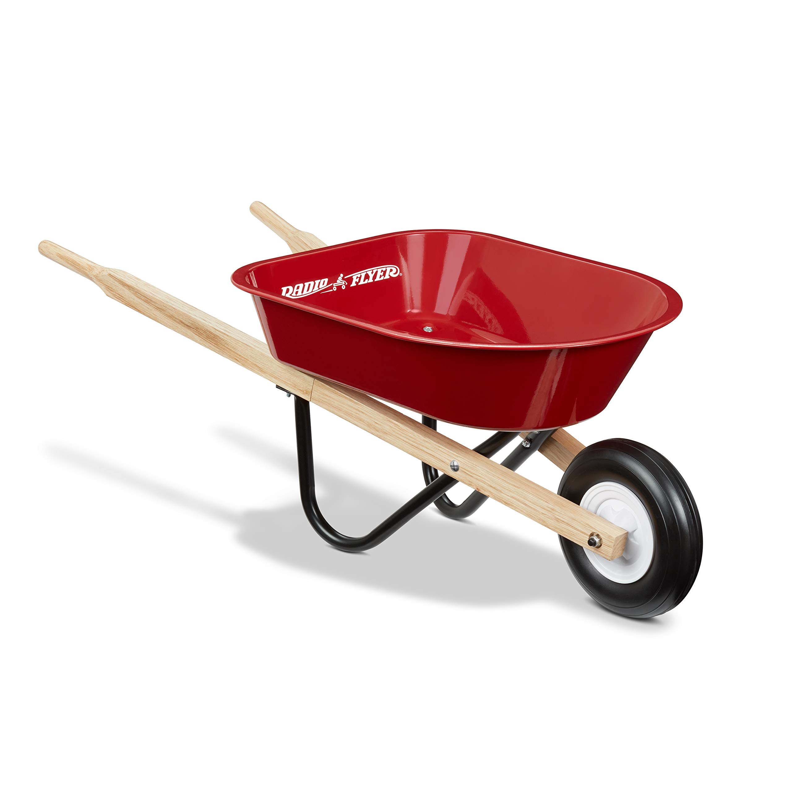 Radio Flyer Kid's Wheelbarrow - Red Toy Wheelbarrow for Children | Outdoor Gardening Pretend Play & Yard Work Toy for Toddlers