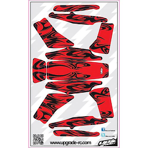 Blade 200 QX Quadcopter Replacement Skin Kabuki Red - Durable Protective Cover for RC Drones, Perfect for Outdoor Flying and Aerial Photography