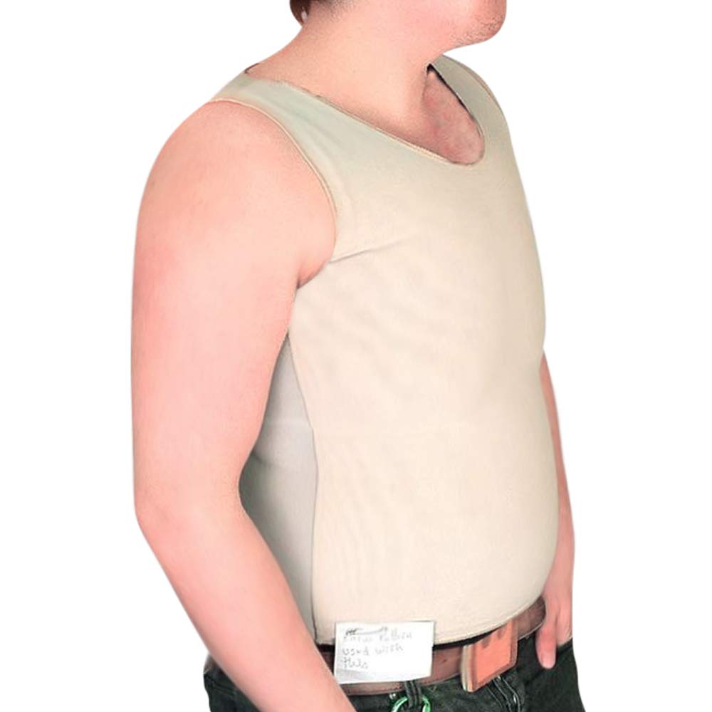 Tranz Forms Sleeveless Chest & Breast Binder with Double Panel Front - FTM Compression Top for Transgender Men - Perfect for Everyday Wear, Workouts & Gender Affirming Comfort