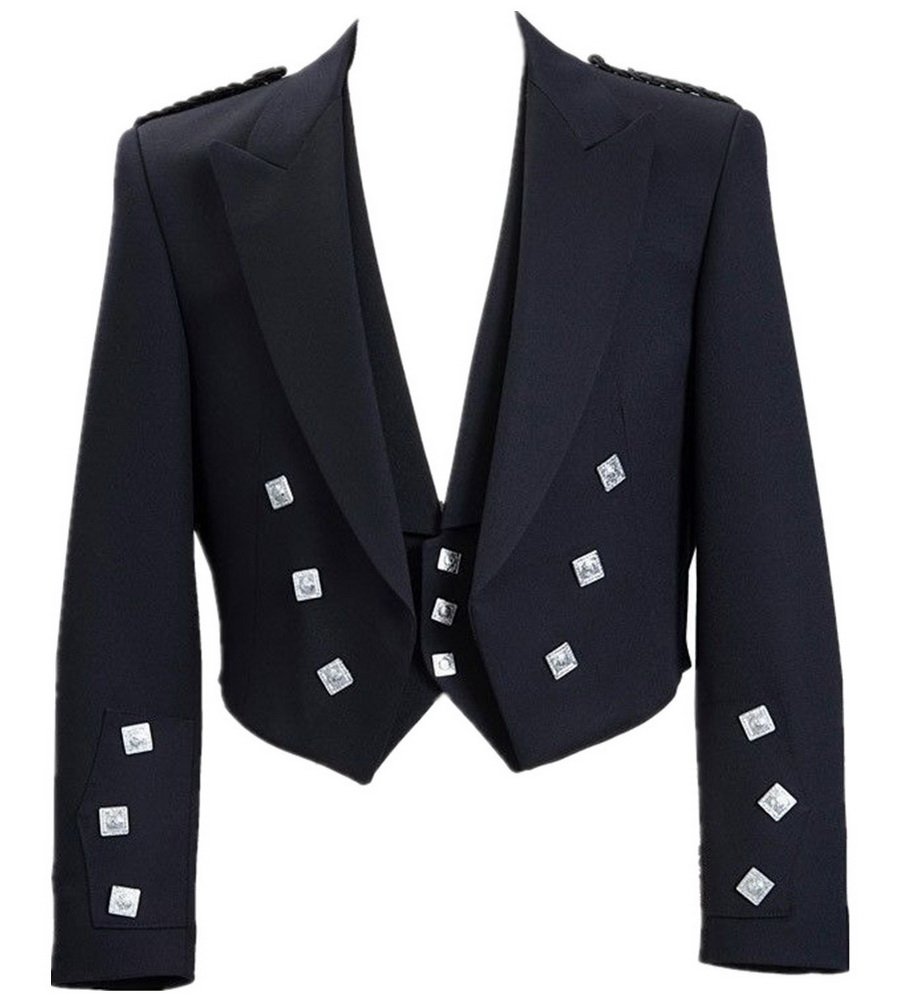 Men's Scottish Prince Charlie Kilt Jacket with Vest - Traditional Highland Formal Wear for Weddings, Ceilidhs & Special Occasions