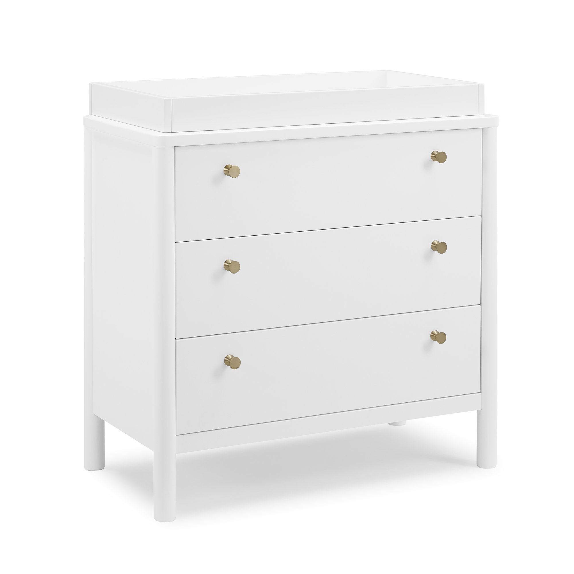 Remy 3 Drawer Nursery Dresser with Changing Table Top - Perfect Baby Changing Station for Nursery Organization & Storage