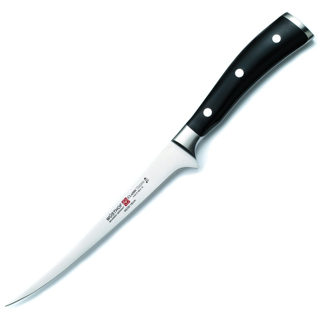 Wüsthof Classic IKON Fillet Knife - Premium Stainless Steel Boning Knife for Fish & Meat - Perfect for Professional Chefs & Home Cooking