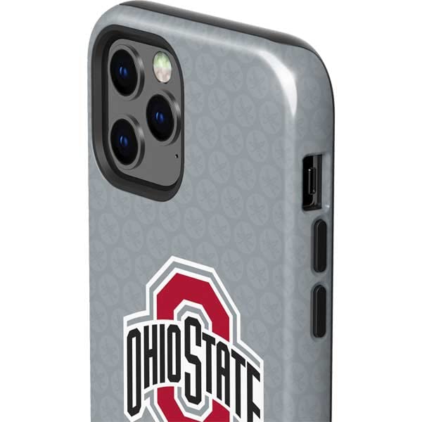 Skinit Impact-Resistant Phone Case for iPhone 12 Pro Max - Officially Licensed Ohio State University Distressed Logo Design | Durable Protection for Everyday Use, School & Game Day
