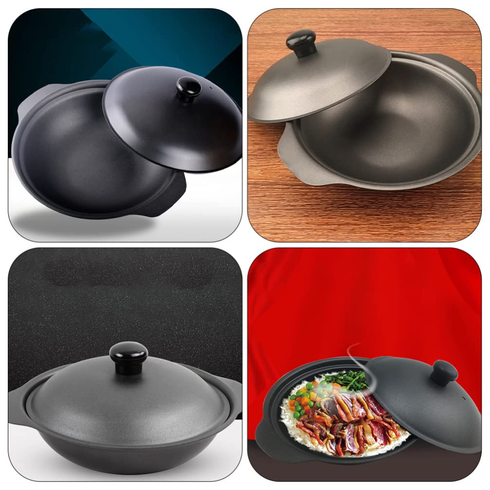 Premium Enameled Cast Iron Casserole Pot - 18cm Covered Dutch Oven with Lid, Stovetop & Oven Safe for Cooking Rice, Stews, Soups - Ideal for Home Kitchen, Camping & Outdoor Cooking