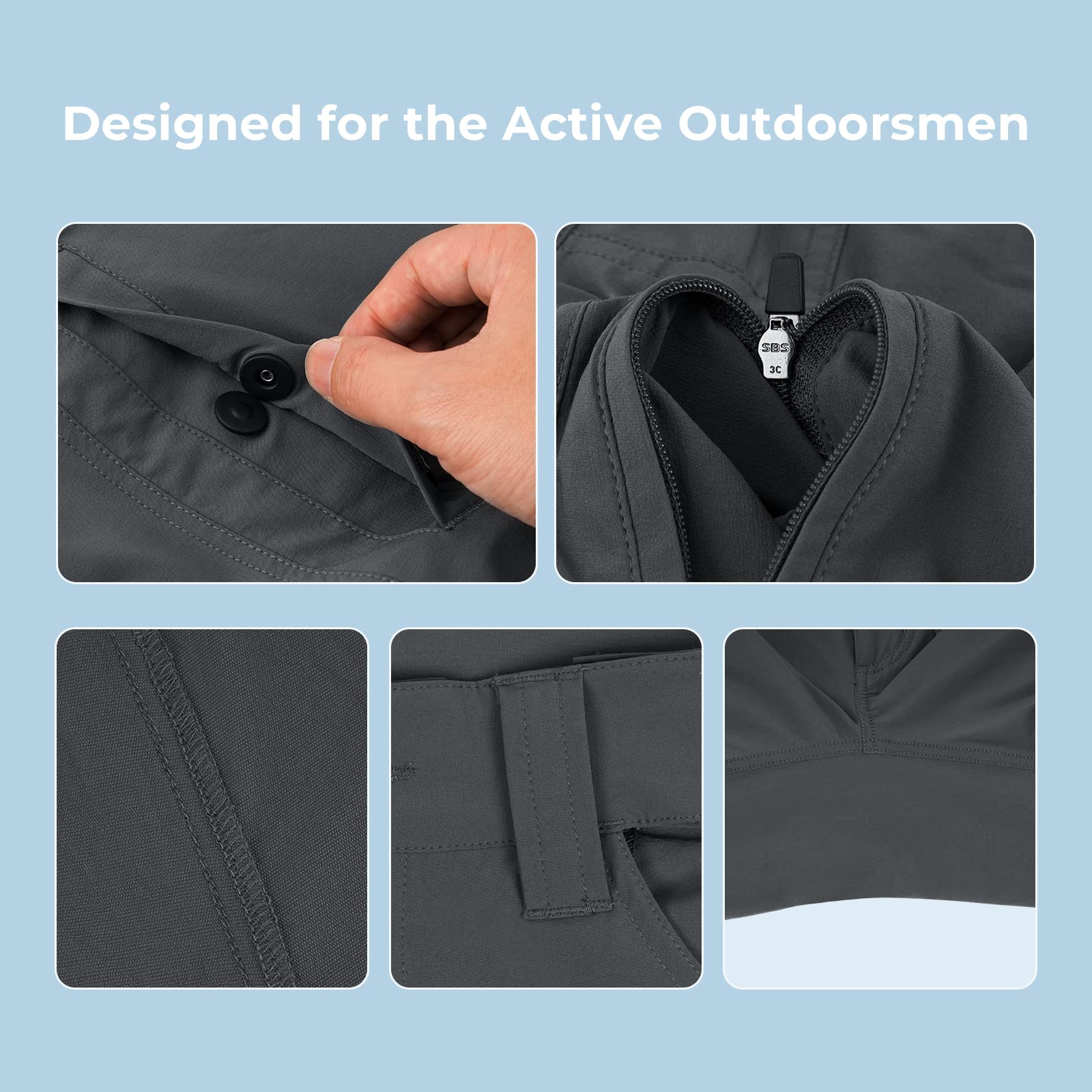 KastKing Men's Quick Dry Fishing & Hiking Shorts with UPF 50+ Sun Protection, 7 Pockets, 10.5