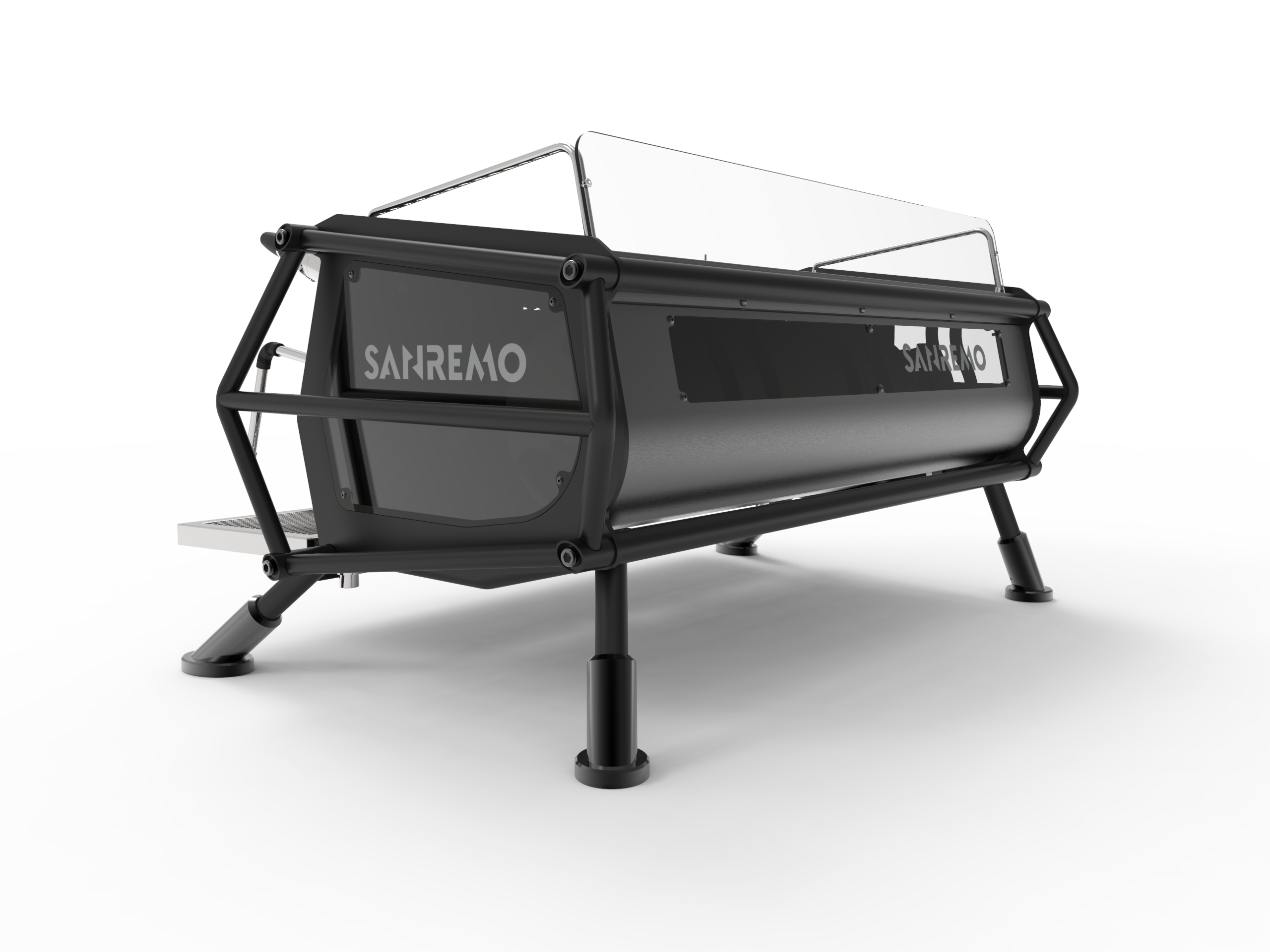 Sanremo Café Racer Naked Espresso Machine - 3 Group Commercial Coffee Maker for Cafes & Restaurants | Professional Barista Equipment for High-Volume Espresso Brewing