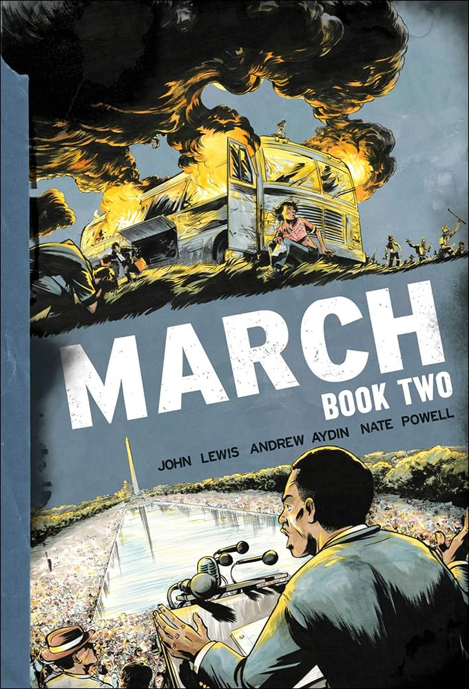 March: Book Two - John Lewis Graphic Novel Memoir | Civil Rights Movement History | Perfect for Students, Educators & History Enthusiasts