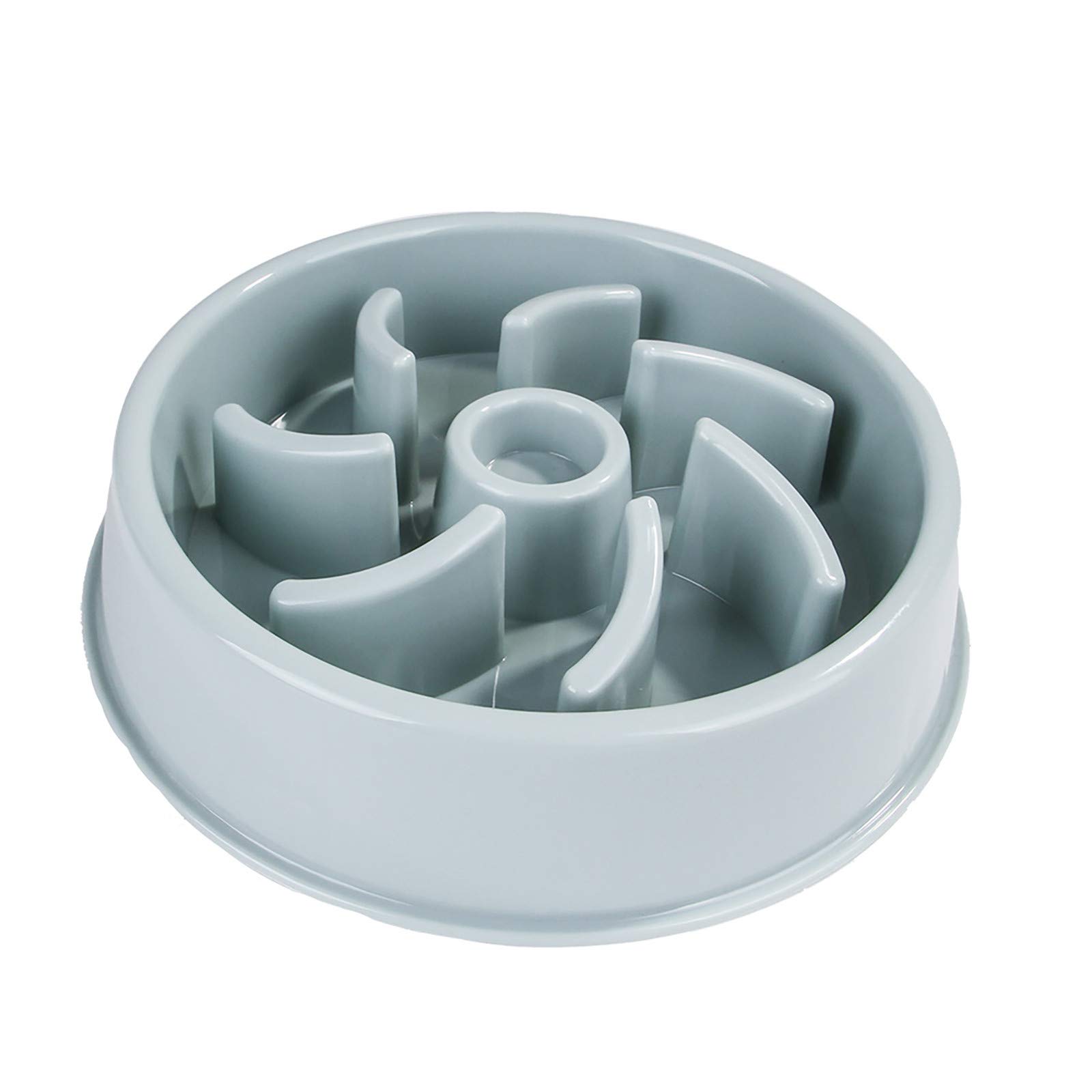 DIOOP Slow Feeder Dog Bowl for Small, Medium & Large Dogs - Anti-Choking, Anti-Bloat Pet Food Dish - Durable Plastic Pet Bowl for Healthy Eating (Blue) - Perfect for Fast Eaters & Mealtime Safety