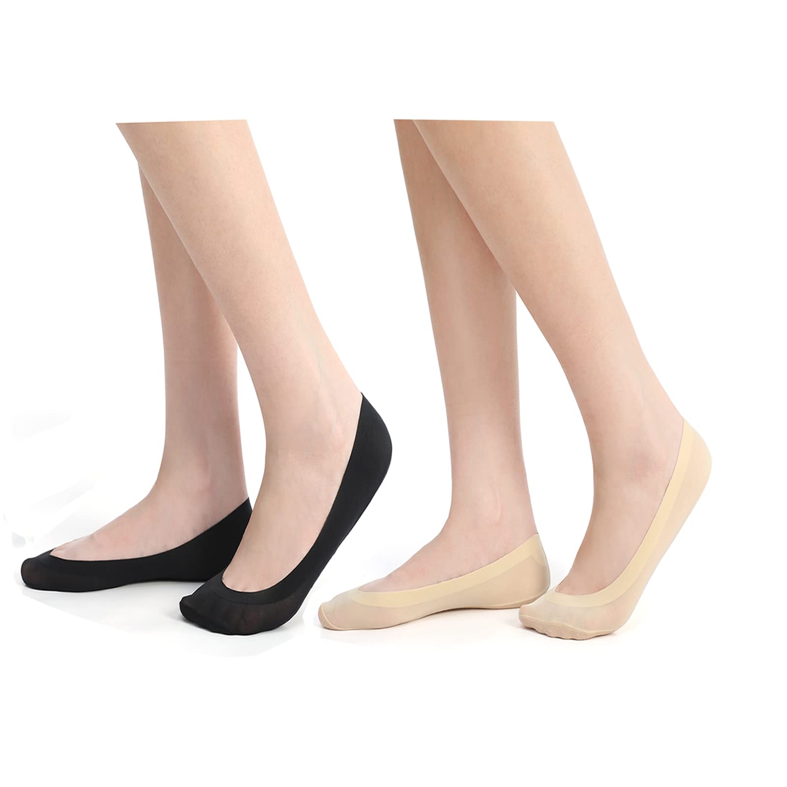 Women's No Show Socks - Low Cut Invisible Socks for Heels & Flats with Non-Slip Grip | Perfect for Oxfords, Pumps & Everyday Wear | Breathable Liner Socks for Work, Gym & Casual Outfits
