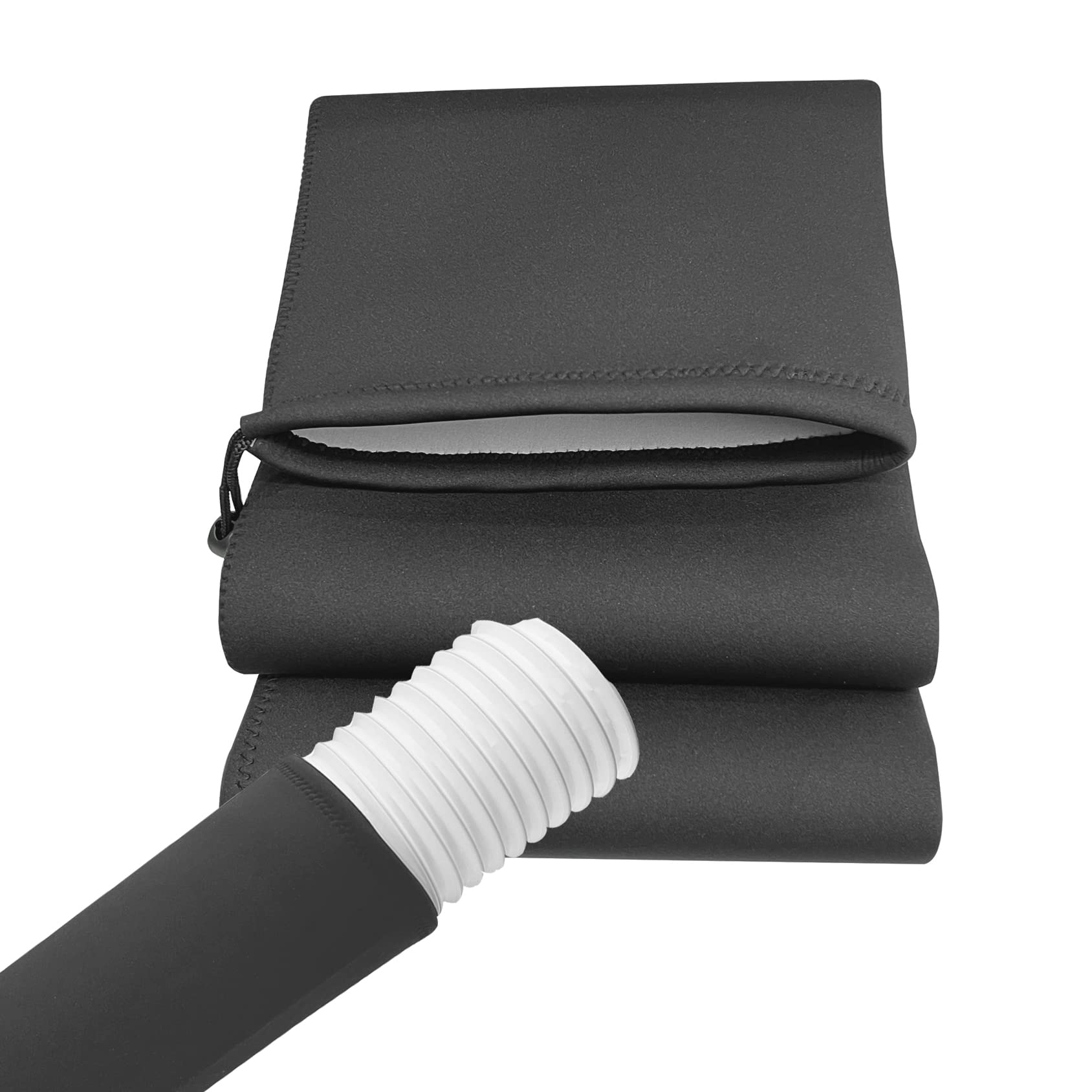 Portable Air Conditioner Insulated Pipe Cover - AC Hose & Exhaust Dust Protector (Black) | Prevent Leaks & Improve Efficiency for Window & Portable AC Units