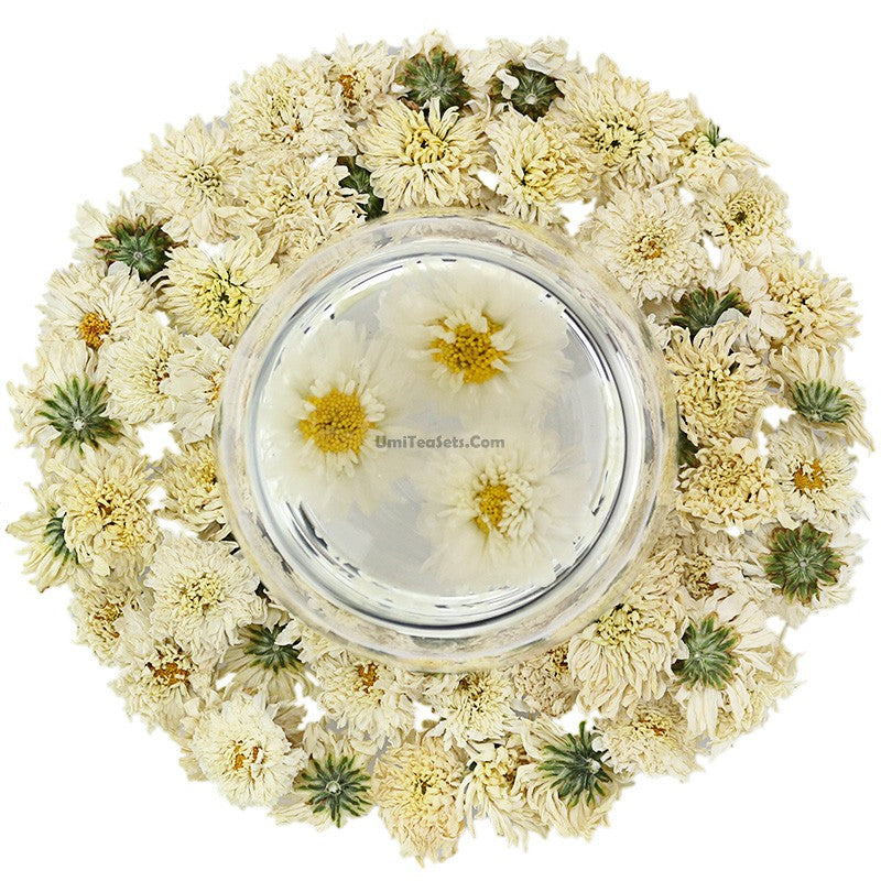 Premium Organic Chrysanthemum Tea - 100% Natural Dried Chrysanthemum Flowers for Relaxation & Detox - Herbal Tea for Stress Relief, Better Sleep & Immunity Boost - Perfect for Afternoon Tea, Meditation & Wellness Rituals
