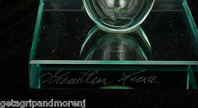 12.5 Inch Hand-Cut Etched Glass Vase - Signed Artisan Piece for Home Decor, Wedding Centerpiece & Gift