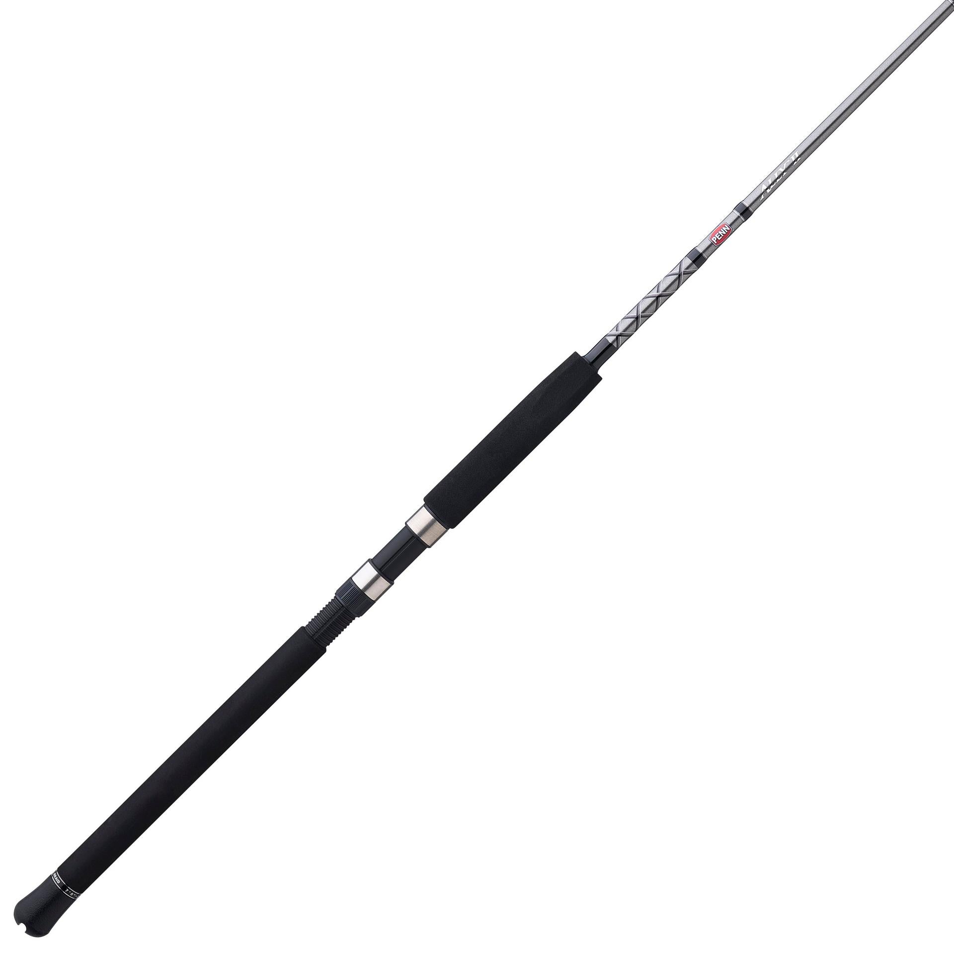 Ally™ II Spinning Boat Fishing Rod - Saltwater & Freshwater Fishing Pole for Offshore & Inshore Angling - Perfect for Trolling, Casting & Bottom Fishing from Boats, Docks & Shorelines
