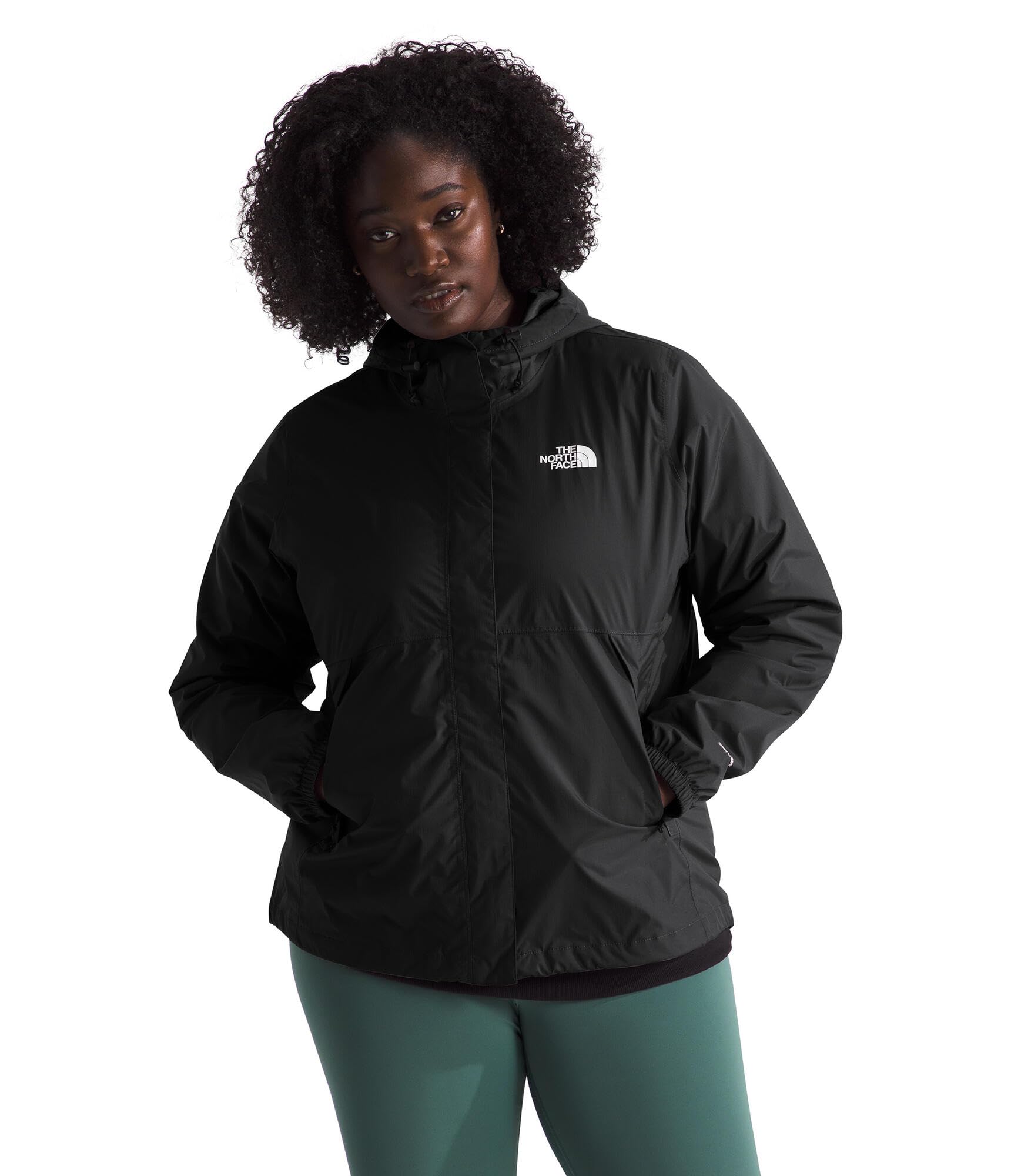 THE NORTH FACE Women's Waterproof Antora Jacket - TNF Black-NPF | Standard & Plus Sizes (3X) | Hiking, Camping & Outdoor Adventures