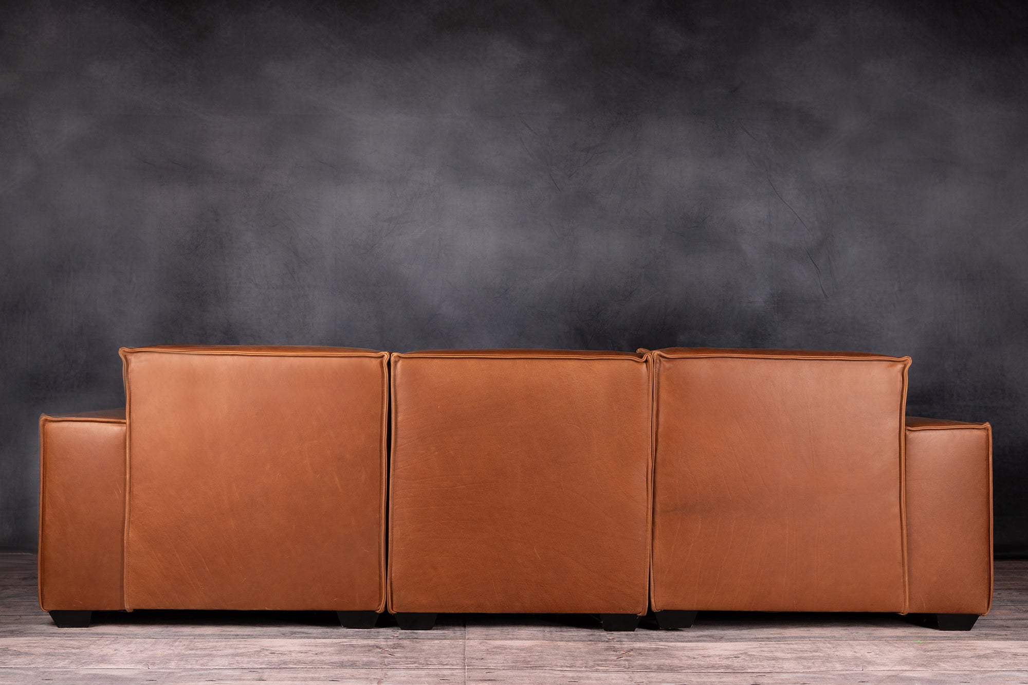 Premium Genuine Leather Commander Sofa - Modern Luxury Living Room Furniture for Home & Office Comfort