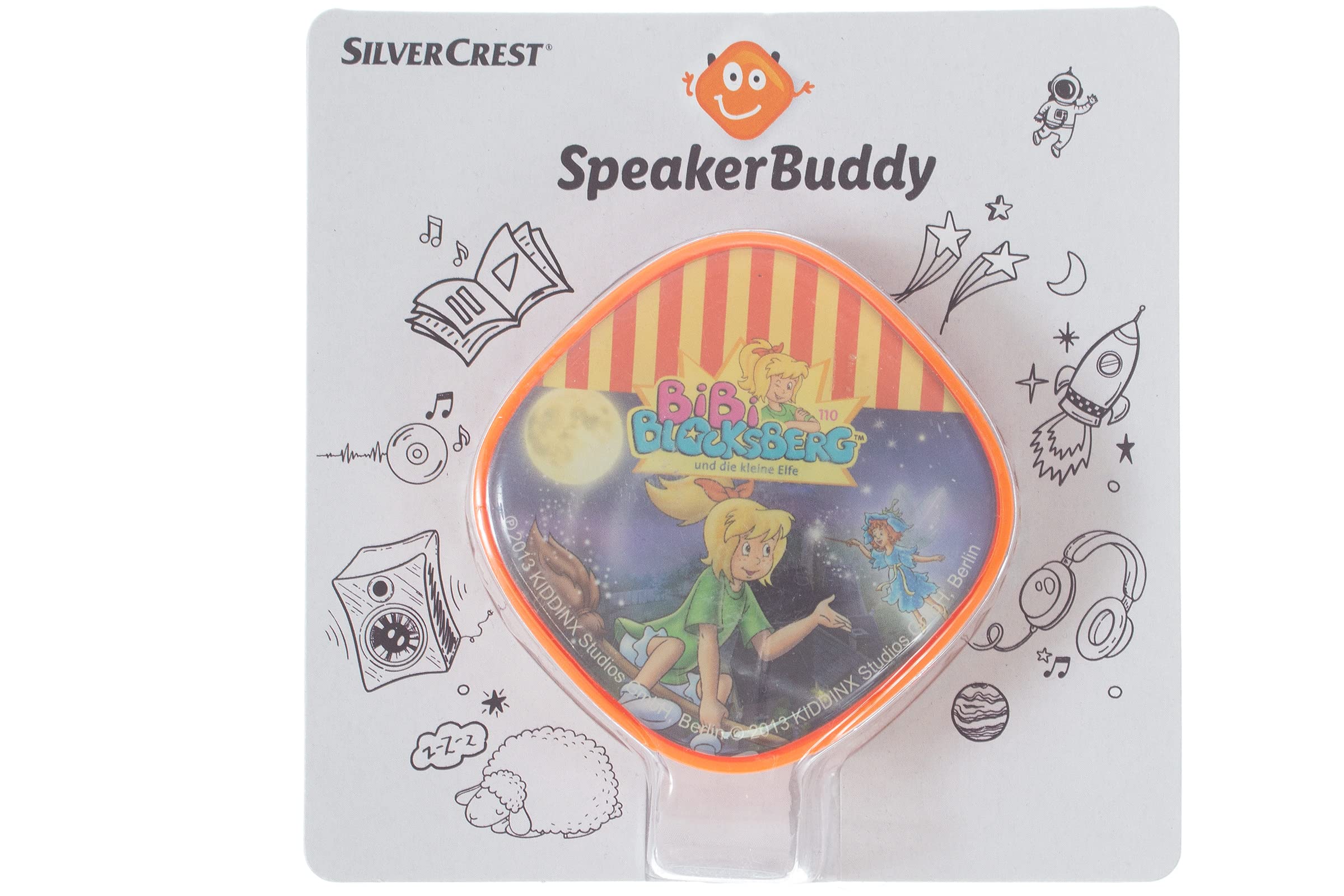 Silvercrest SpeakerBuddy SKLM 8 A1 Wireless Bluetooth Speaker - Portable & Waterproof for Outdoor, Travel, and Home Use - Perfect for Parties, Beach, and Gaming with Bibi Blocksberg Theme