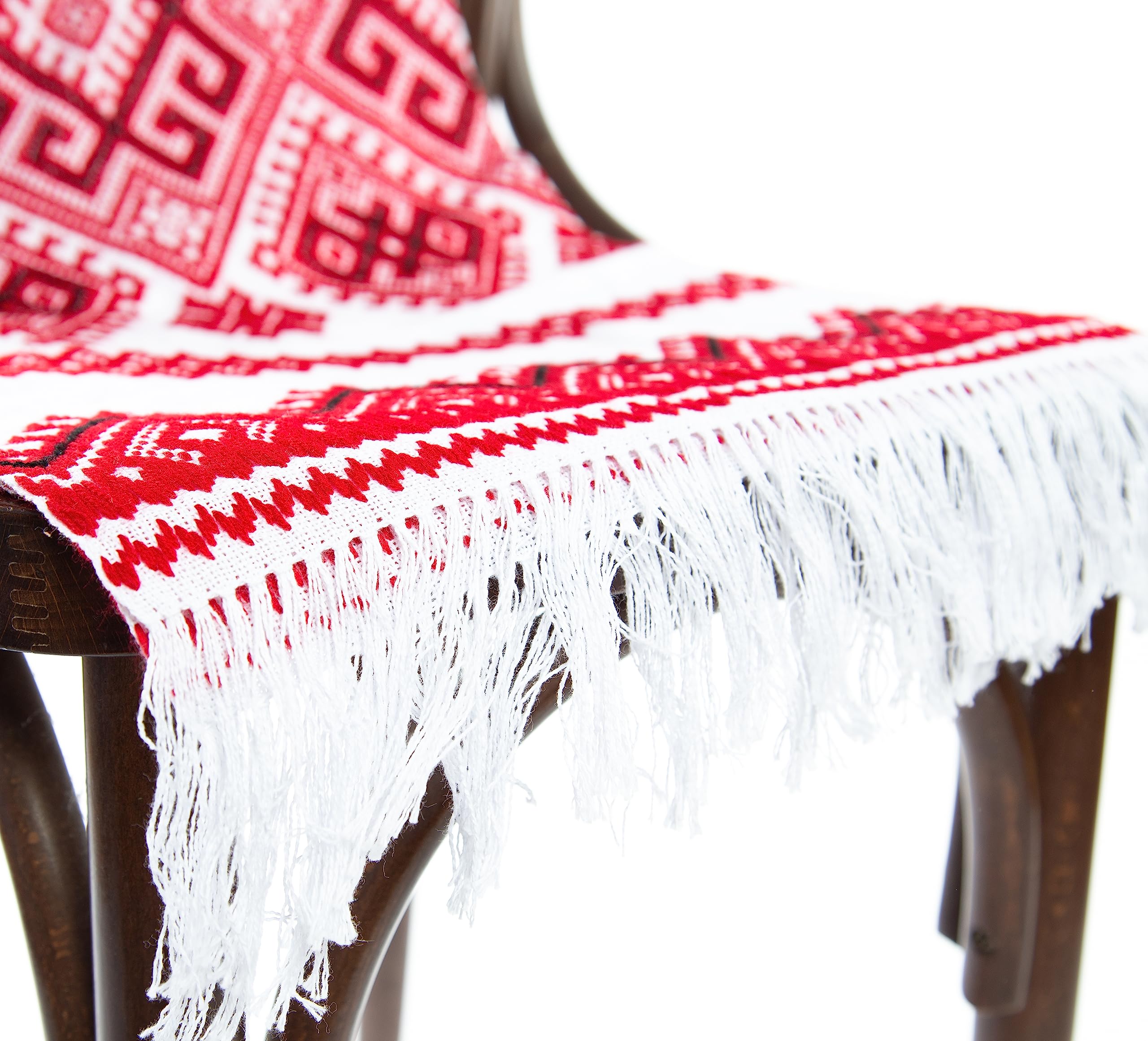 Handmade Ukrainian Embroidery Towels - Traditional Rushnyk Art for Kitchen Decor, Easter Gifts & Home Accessories (Red-Black Folk Pattern) | Perfect for Weddings, Holidays & Cultural Displays