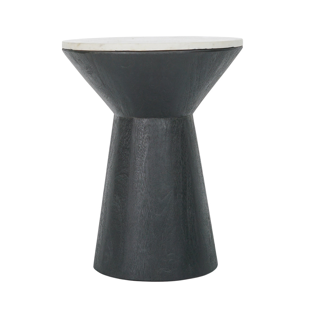 Laramy Accent Table - Modern Side Table for Living Room, Bedroom & Office - Small End Table with Sturdy Metal Frame & Wooden Top - Perfect for Home Decor, Coffee Table Alternative & Nightstand