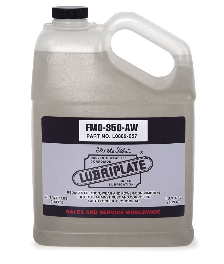 Lubriplate L0882-057 FMO-350 AW Food Grade USP White Mineral Oil - Multi-Purpose Lubricant, 1 Gallon Jug (Pack of 4) - Ideal for Food Processing Equipment, Industrial Machinery & Home Use