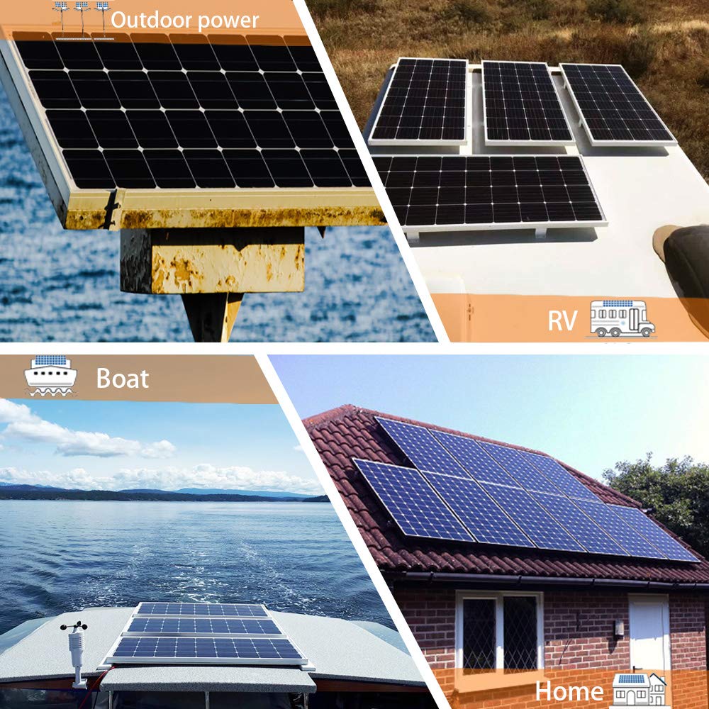 200W Solar Panel Kit with 100W PERC Monocrystalline Panels, 20A Charge Controller & Cables - Off-Grid Power for RV, Boat, Cabin, Trailer & 12V Systems | Portable Solar Energy Solution for Camping, Emergencies & Outdoor Adventures