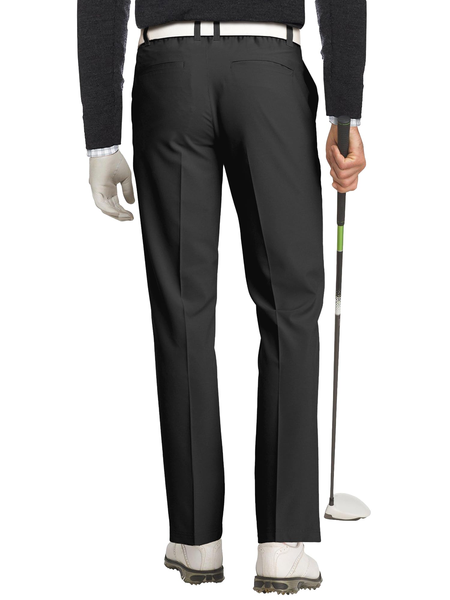 Comdecevis Men's Slim Fit Stretch Dress Pants - Business Casual & Golf Pants with Expandable Waist - Perfect for Office, Weddings & Outdoor Activities