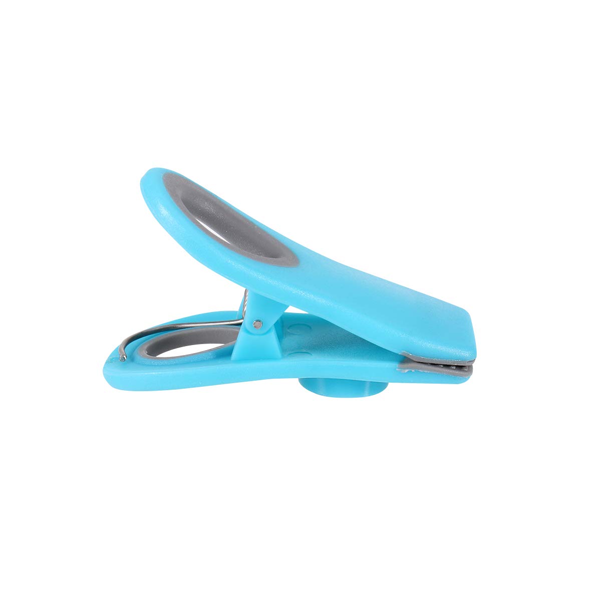 DOITOOL Magnetic Food Bag Clips - 12 Pack Reusable Kitchen Fridge Clips for Snacks, Chips, Cereal & Dry Food Storage - Airtight Moisture-Proof Sealing Clamps (Blue) - Perfect for Pantry Organization & Fresh Food Preservation