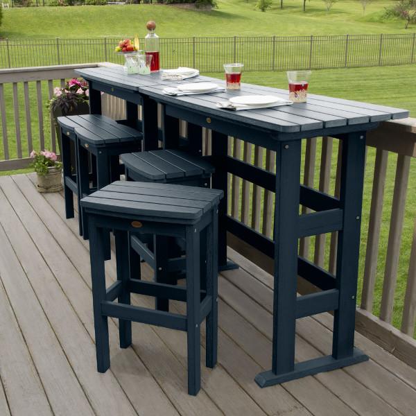Lehigh 6-Piece Bar Height Balcony Patio Set - Outdoor Dining & Entertaining Furniture for Small Spaces