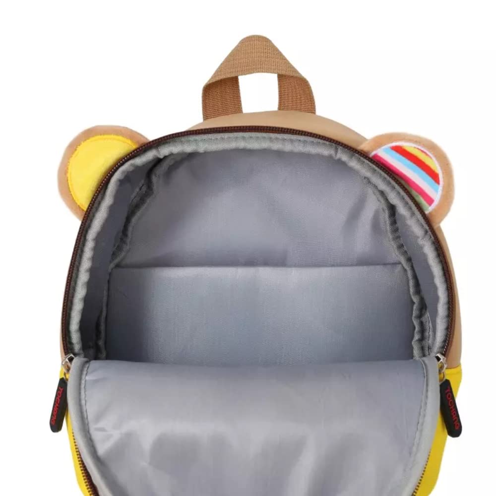 Cute 3D Animal Cartoon Backpack for Kids 1-6 Years - Brown Kindergarten School Bag for Boys & Girls | Perfect for Preschool, Daycare & Travel Accessories