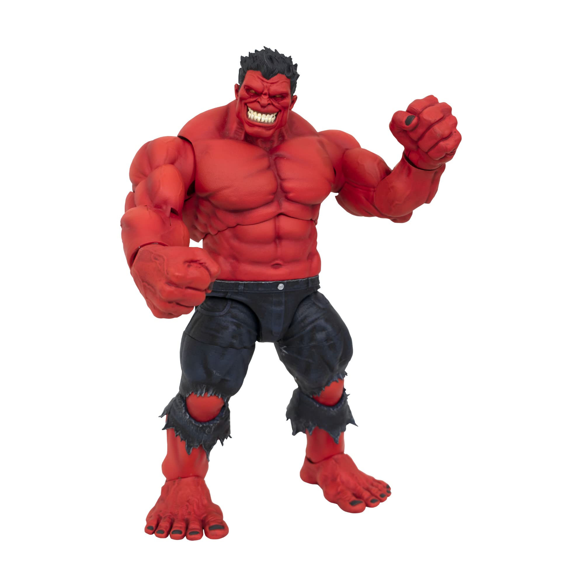 Marvel Select Red Hulk 9-Inch Action Figure - Diamond Select Toys Collectible for Marvel Fans | Perfect for Display, Play & Comic Book Collections