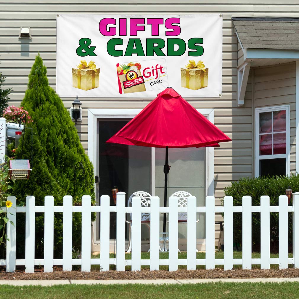 Durable 48x96 Inches Vinyl Banner with 8 Grommets - Weatherproof Outdoor Advertising Sign for Business, Yard, Events & Industrial Use - Multiple Sizes Available for Custom Printing
