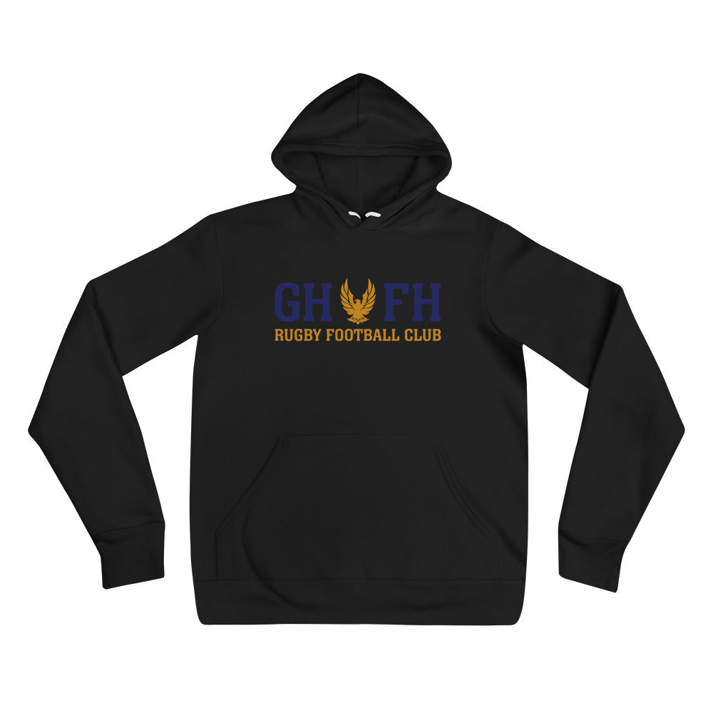 GHFH Rugby Social Hoodie - Men's & Women's Casual Pullover Sweatshirt | Comfortable & Stylish for Sports, Outdoors & Everyday Wear