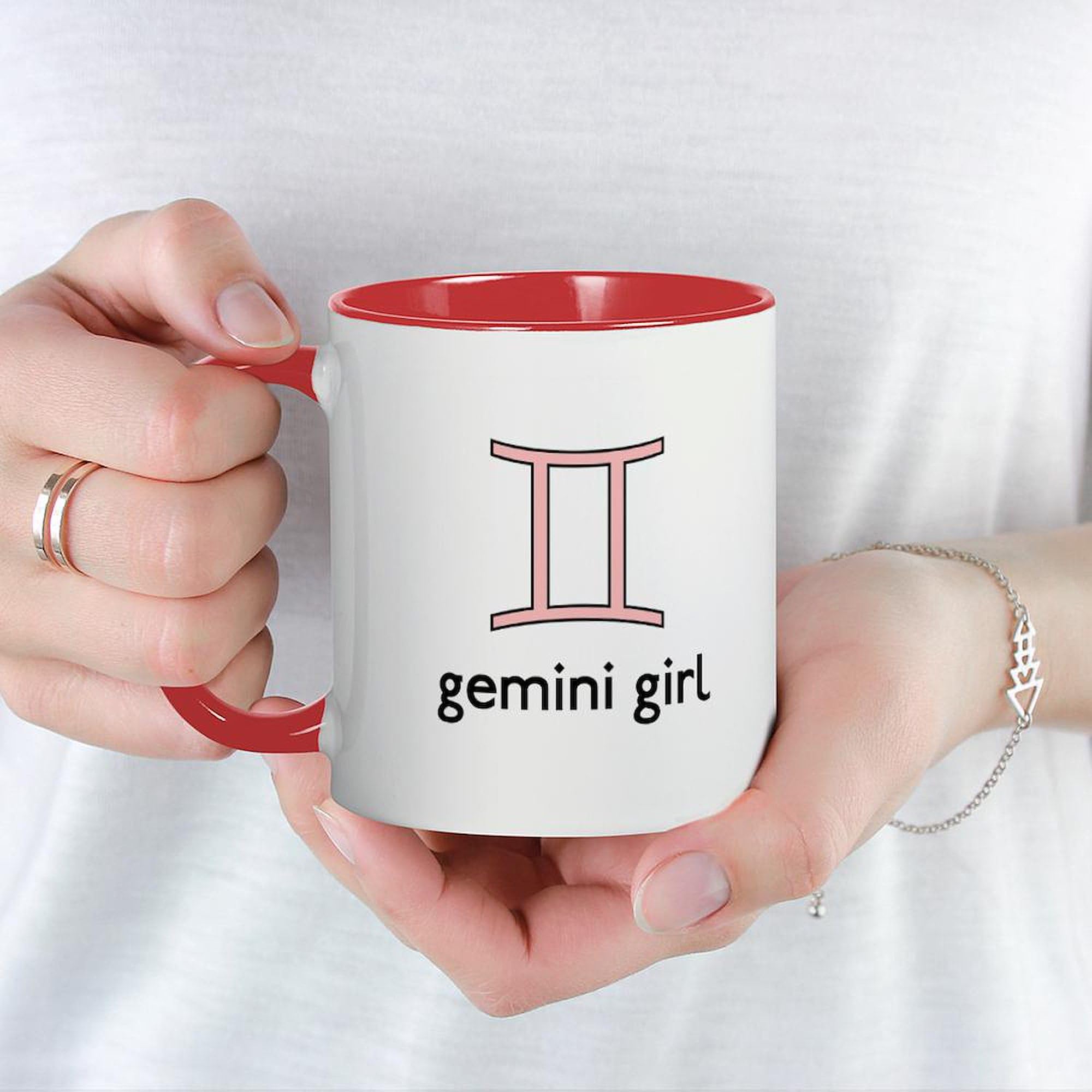 Gemini Zodiac Sign Coffee Mug - 11 oz (325 ml) Ceramic Tea Cup for Women, Perfect for Birthday Gifts, Office Use & Home Decor - Gemini Girl Themed Drinkware