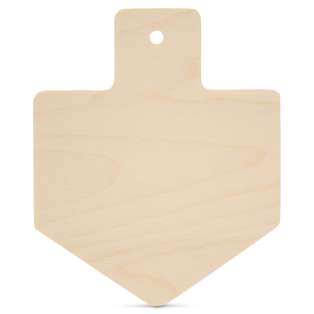 50 Pack Unfinished Wooden Dreidel Ornaments - 6x5 Inch Hanukkah Wood Cutouts for DIY Crafts, Holiday Decorations & Party Favors - Perfect for Hanukkah Gifts, Classroom Activities & Jewish Festival Decor