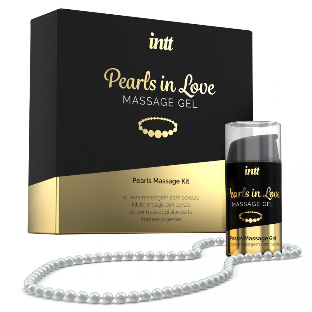 Intt Pearls In Love Massage Kit - Premium Couples Massage Set with Smooth Pearls for Relaxation & Intimacy - Perfect for Romantic Evenings, Spa Nights & Sensual Experiences