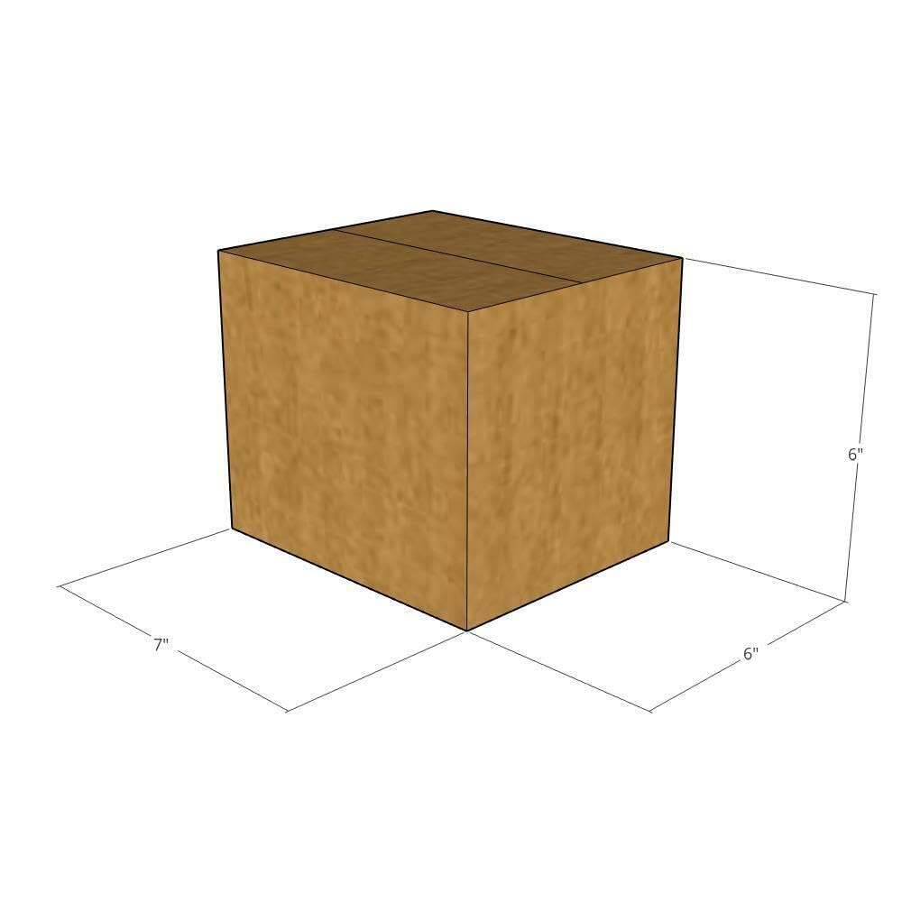 32 ECT Corrugated Moving Boxes 7x6x6 Inches - Pack of 125 | Heavy Duty Shipping Boxes for Business, Office & Home Storage | Perfect for Ecommerce, Moving & Package Protection