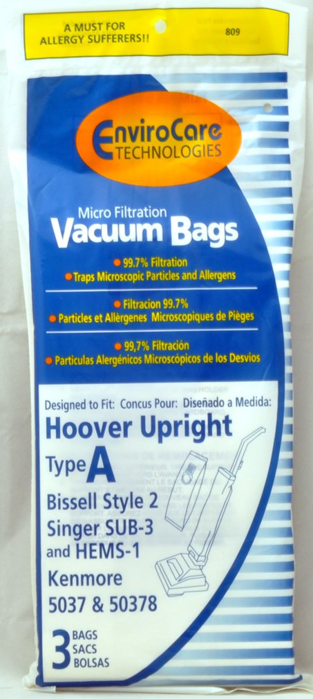 Hoover Style A Upright Vacuum Cleaner Bags - Genuine Replacement Filters for Hoover Vacuums | Perfect for Pet Hair, Allergies & Deep Cleaning Carpets