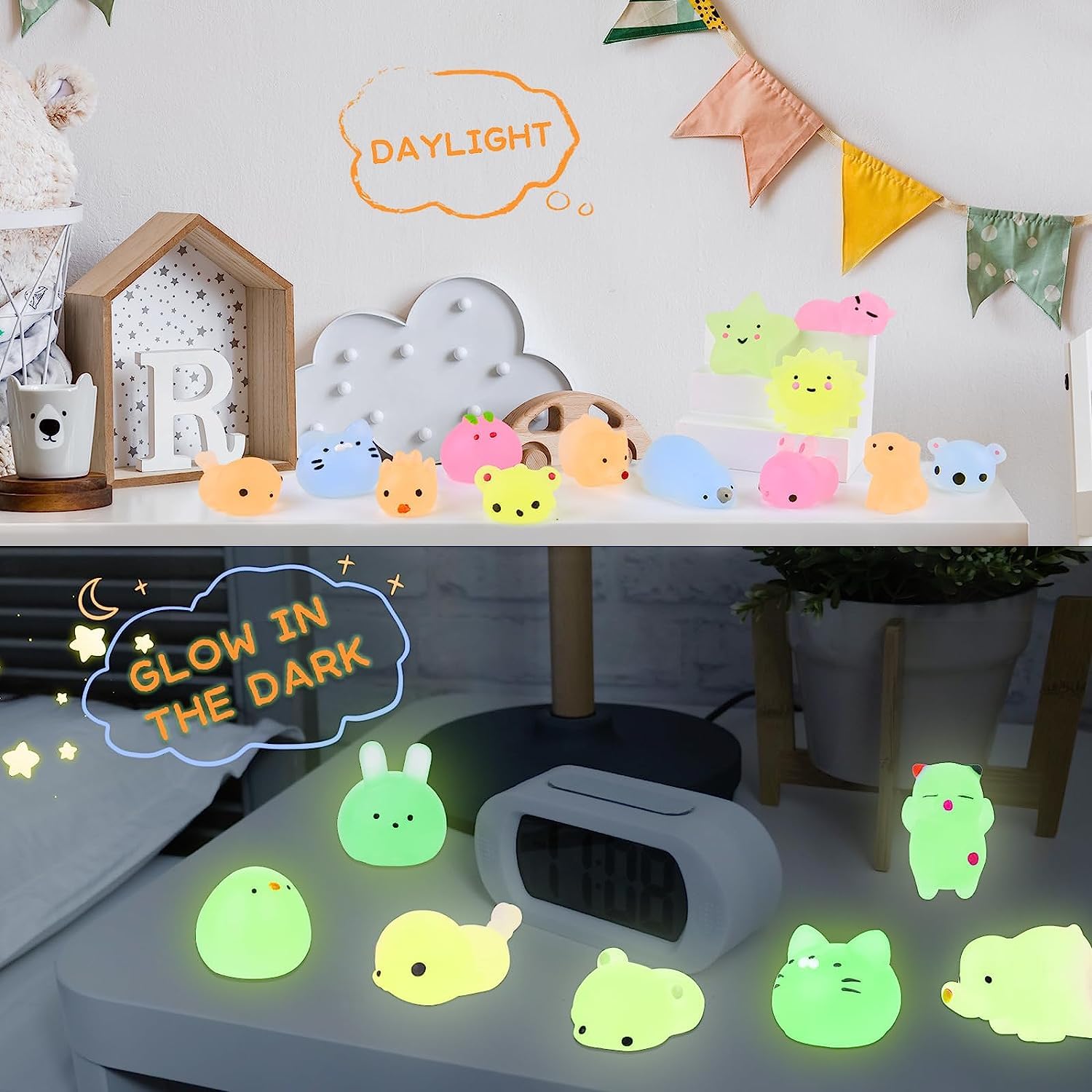 LEEHUR 100PCS Kawaii Squishy Toys - Stress Relief for Kids Party & Birthday Gifts