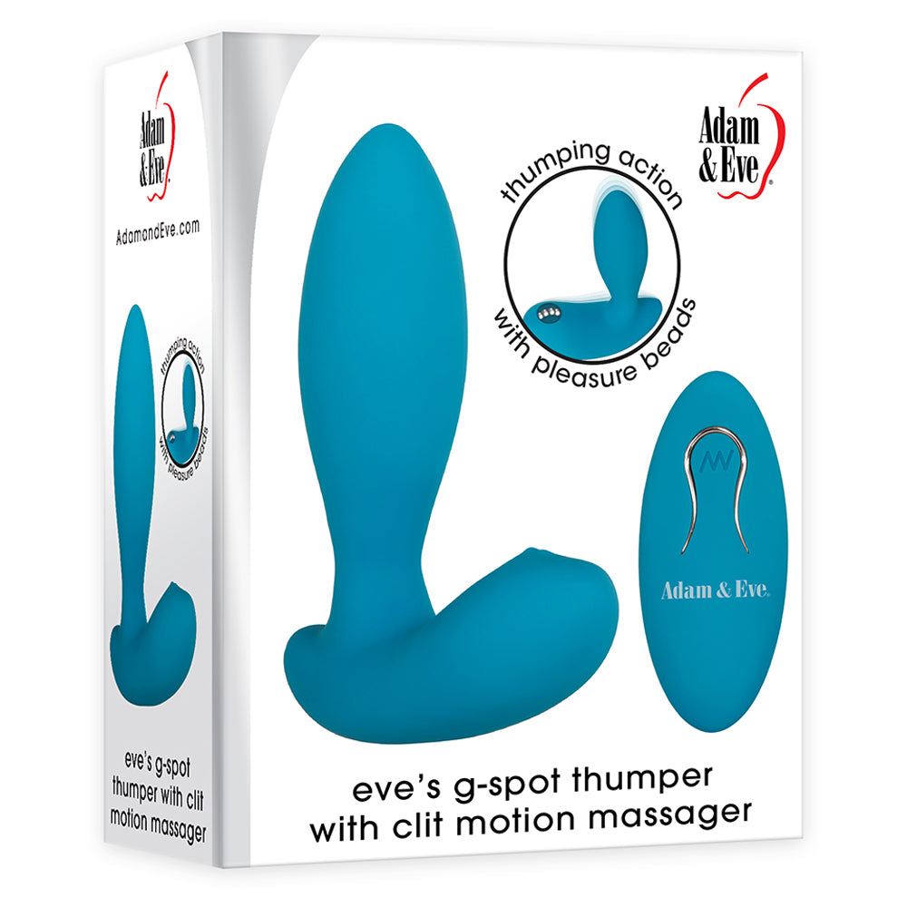 Eve's G Spot Thumper with Clit Motion Massager - Dual Stimulation Vibrator for Women - Perfect for Solo Play & Couples Intimacy