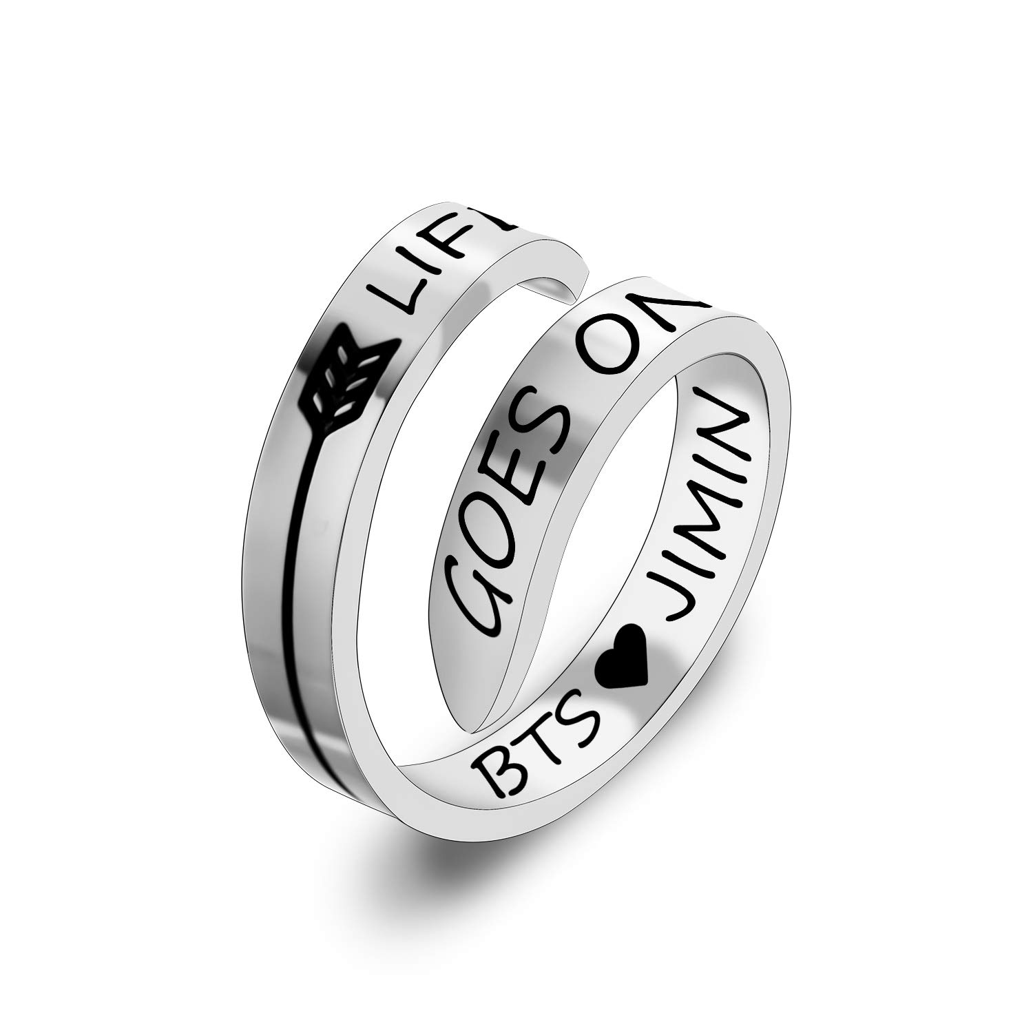 BTS ARMY Love Yourself Ring - BT21 Inspired Kpop Jewelry for Fans - Perfect for Concerts, Gifts & Kpop Collections