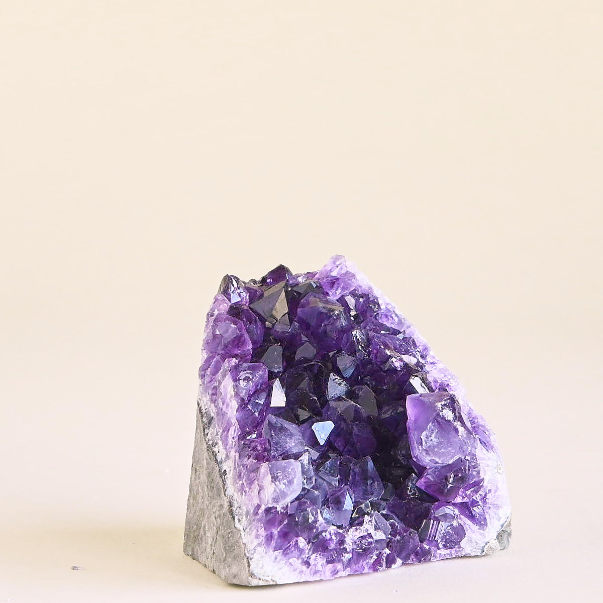 Natural Amethyst Geode with Cut Base - Large Purple Crystal Cluster for Home Decor, Meditation & Healing - Perfect for Living Room, Office or Gift