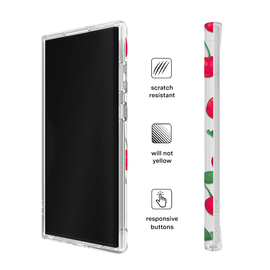 Samsung Galaxy Phone Case with Cherry Design - Durable Protective Cover for Everyday Use & Style