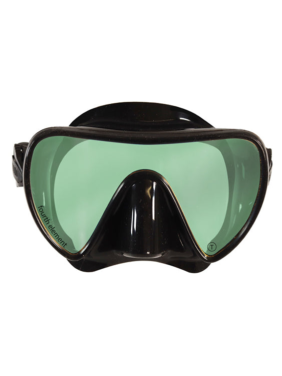 Fourth Element Scout Mask - Black Snorkeling & Scuba Diving Face Mask for Adults - Comfortable Anti-Fog Swim Mask for Ocean, Pool & Water Sports
